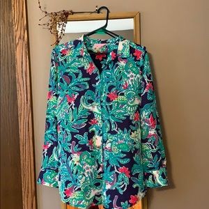 Lilly Pulitzer silk isla blouse never worn